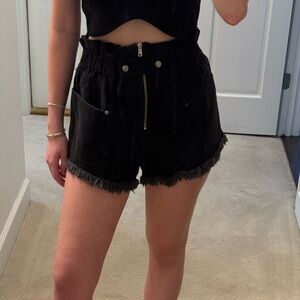 Sea New York Bordi Black Denim Shorts